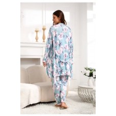 АРТ. 2250П  ПИЖАМА : ХАЛАТ ДЛИННЫЙ РУКАВ + ТОП  +  БРЮКИ. 